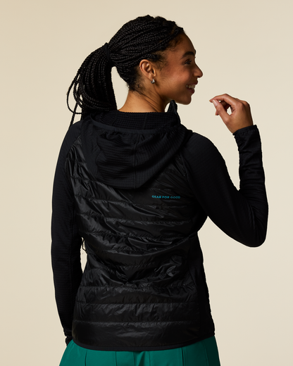 Capa Hybrid Insulated Hooded Jacket - Women's - Cotopaxi Black - US 4459