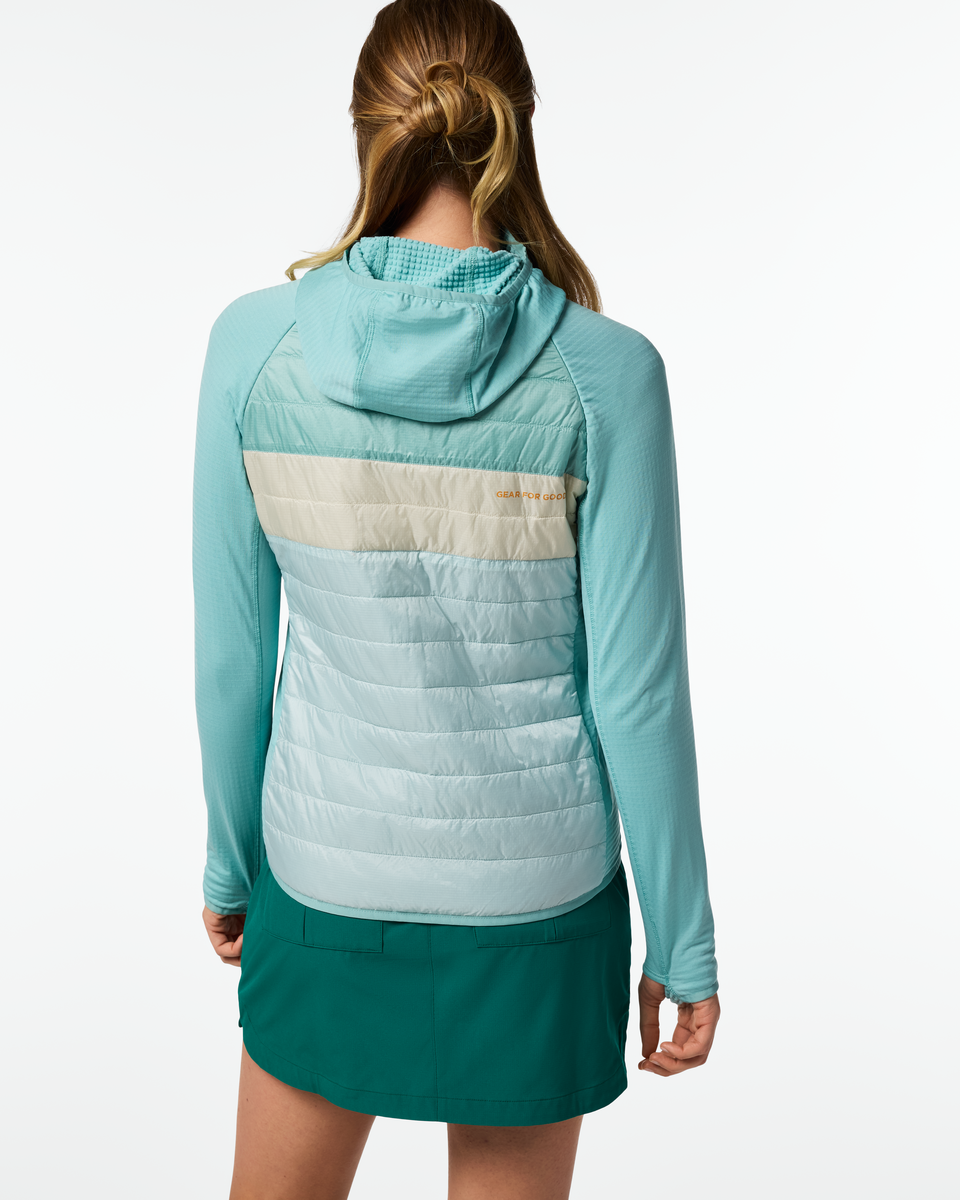 Capa Hybrid Insulated Hooded Jacket - Women's - Tide Pool/Surf - US 9875