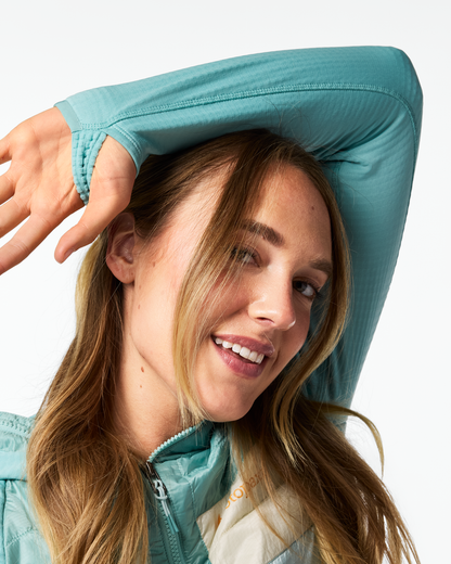 Capa Hybrid Insulated Hooded Jacket - Women's - Tide Pool/Surf - US 9875