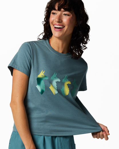 Cuatro Bitmap T-Shirt - Women's - Everglade - US 7810