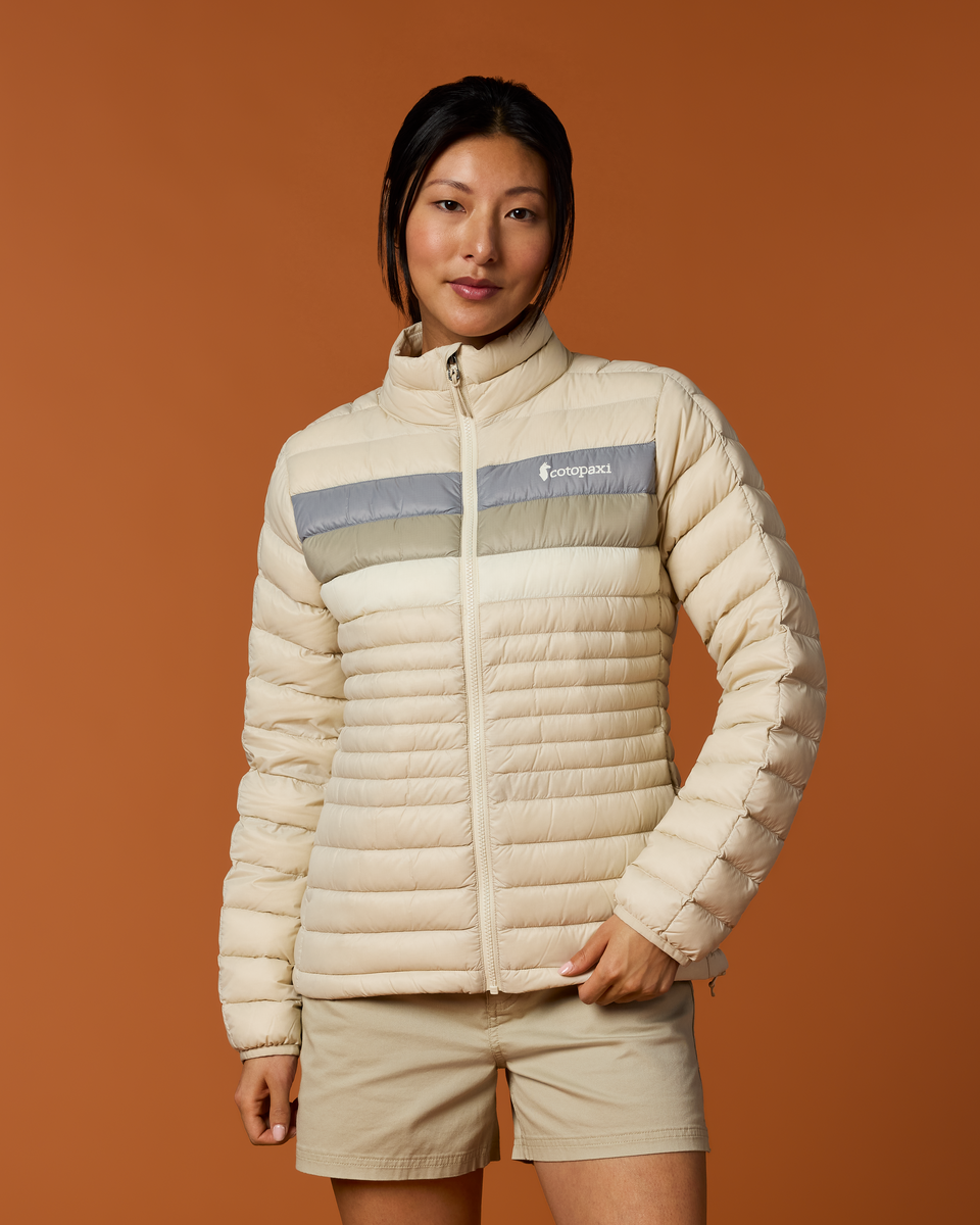 Fuego Down Jacket - Women's - Cream Stripes - US 8507