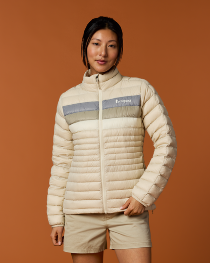 Fuego Down Jacket - Women's - Cream Stripes - US 8507