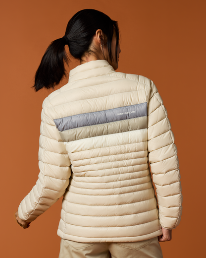 Fuego Down Jacket - Women's - Cream Stripes - US 8507