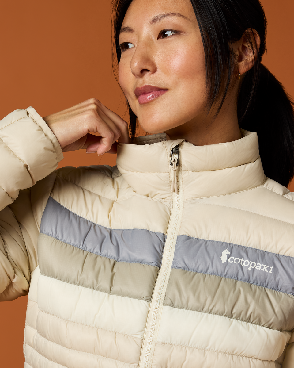 Fuego Down Jacket - Women's - Cream Stripes - US 8507