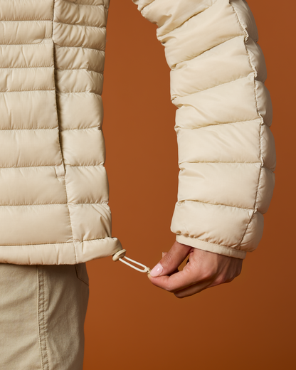 Fuego Down Jacket - Women's - Cream Stripes - US 8507