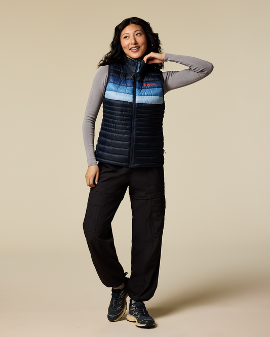 Fuego Down Vest - Women's - Carbon Stripes - US 5957