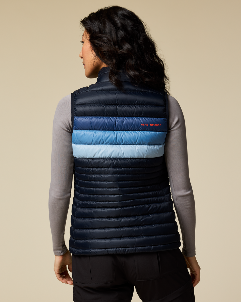 Fuego Down Vest - Women's - Carbon Stripes - US 5957