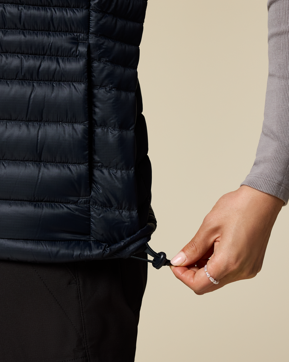Fuego Down Vest - Women's - Carbon Stripes - US 5957