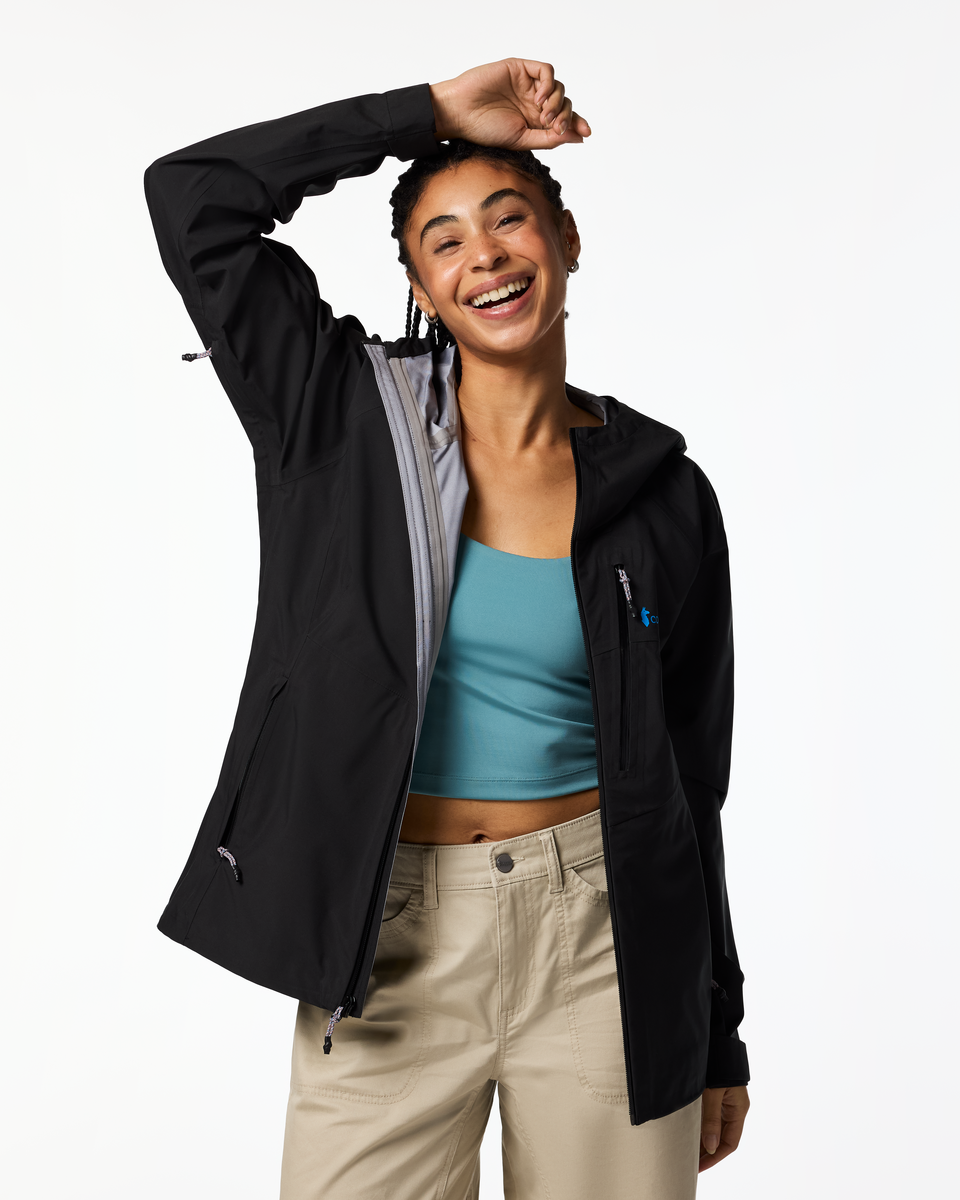 Impermeo 3L Hooded Shell Jacket - Women's - Cotopaxi Black - US 5949