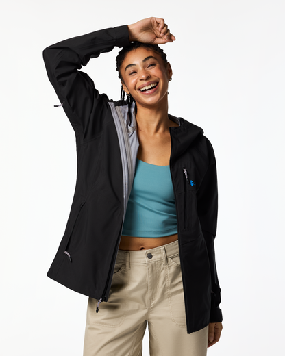 Impermeo 3L Hooded Shell Jacket - Women's - Cotopaxi Black - US 5949