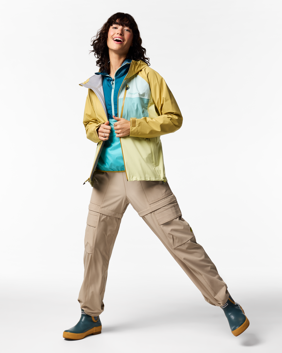 Impermeo 3L Hooded Shell Jacket - Women's - Husk/Honeydew - US 6786