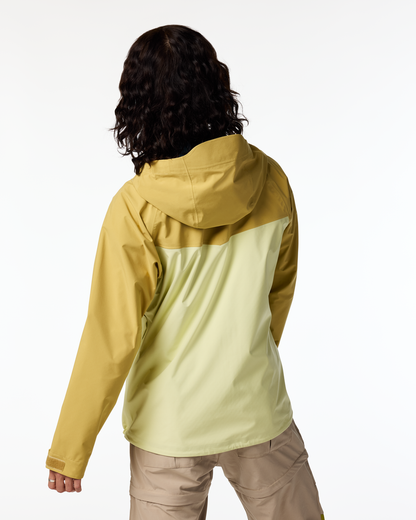 Impermeo 3L Hooded Shell Jacket - Women's - Husk/Honeydew - US 6786