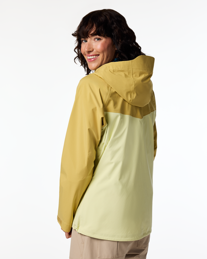 Impermeo 3L Hooded Shell Jacket - Women's - Husk/Honeydew - US 6786