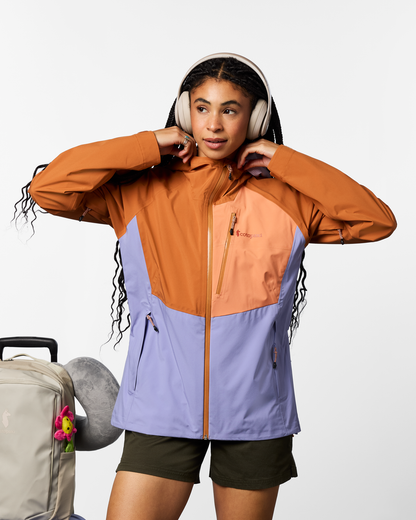 Impermeo 3L Hooded Shell Jacket - Women's - Whiskey/Aster - US 2621