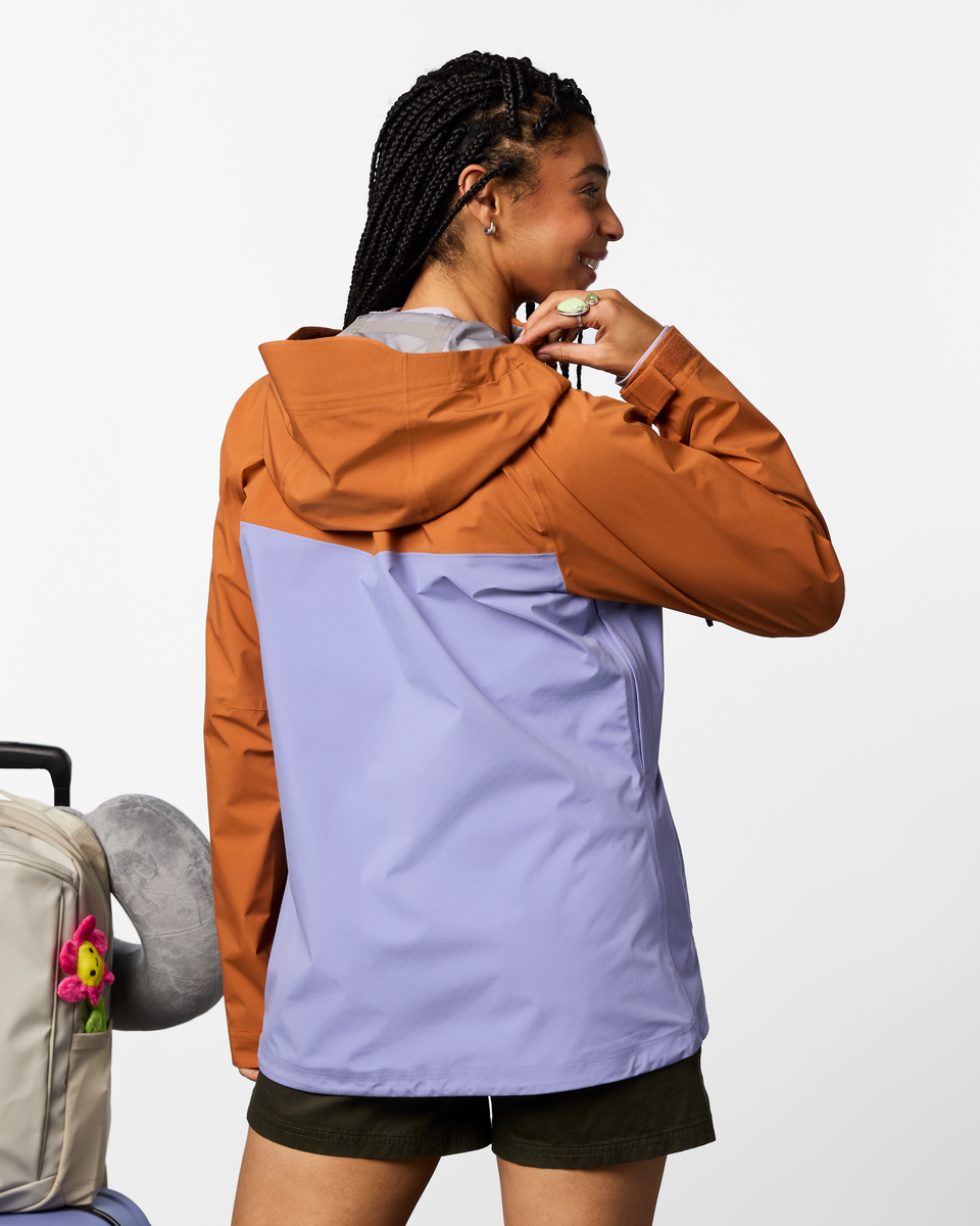Impermeo 3L Hooded Shell Jacket - Women's - Whiskey/Aster - US 2621