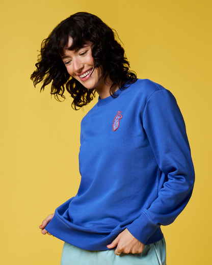 Lava Llama Crew Sweatshirt - Women's - Azure - US 3862