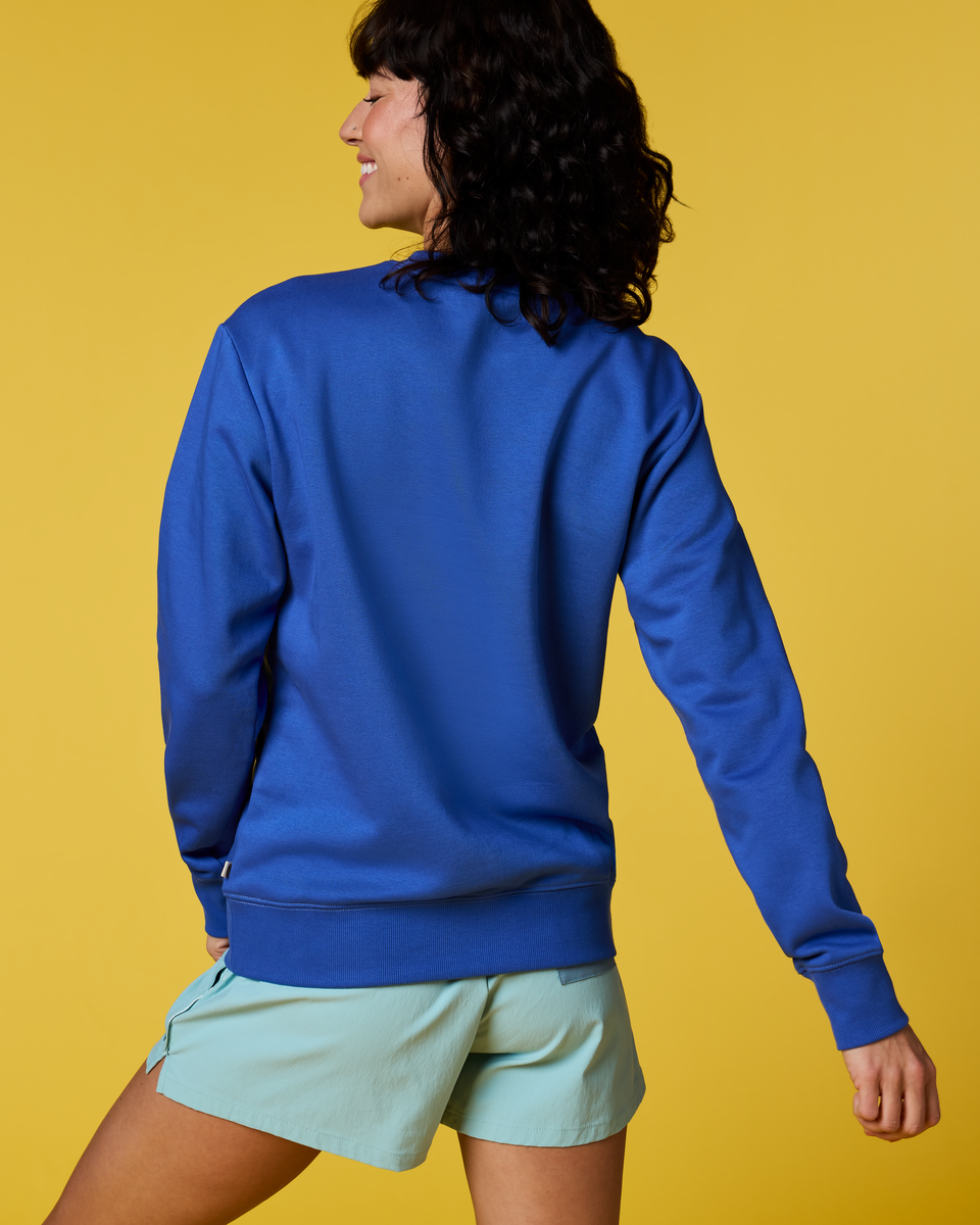 Lava Llama Crew Sweatshirt - Women's - Azure - US 3862