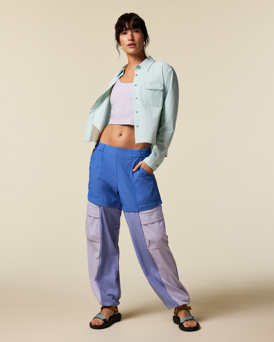 Losdos Zip-Off Pant - Women's - Azure/Aster - US 4028