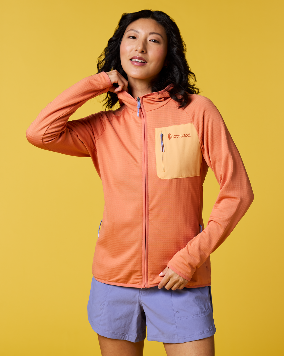 Otero Fleece Full-Zip Hooded Jacket - Women's - Grapefruit - US 3094