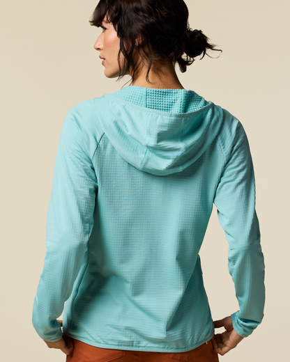 Otero Fleece Full-Zip Hooded Jacket - Women's - Tide Pool - US 4927