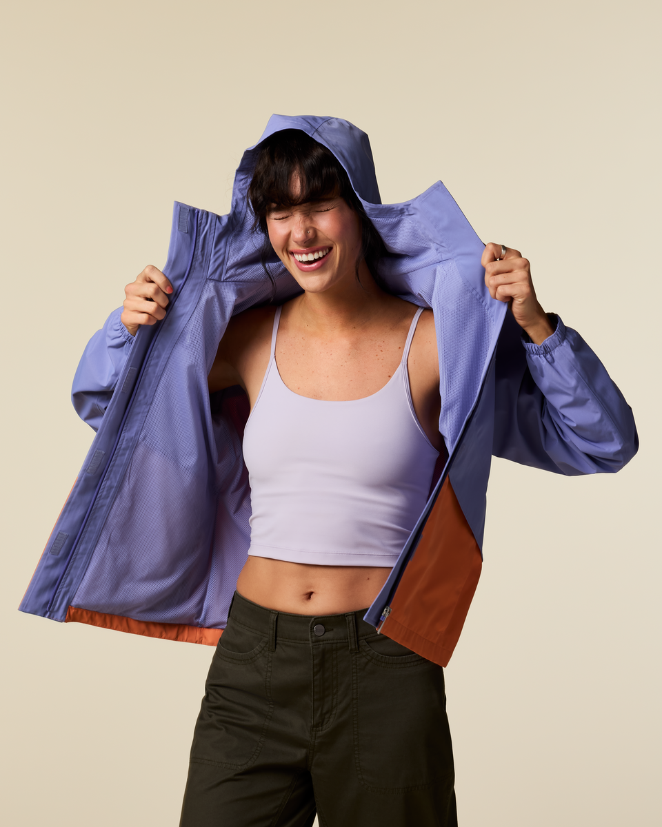 Rayu Rain Jacket - Women's - Aster/Grapefruit - US 8940