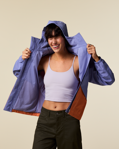 Rayu Rain Jacket - Women's - Aster/Grapefruit - US 8940