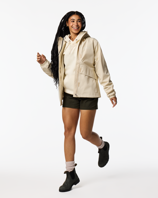 Rayu Rain Jacket - Women's - Cream - US 6613