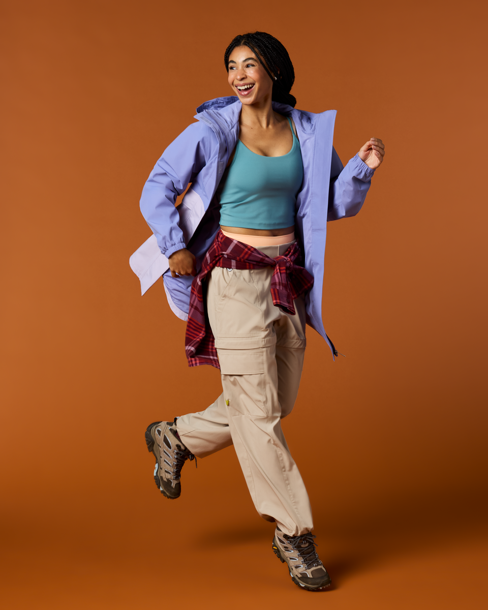 Rayu Rain Parka - Women's - Aster/Moonbeam - US 6271