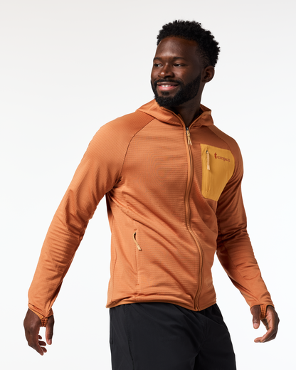 Otero Fleece Full-Zip Hooded Jacket - Men's - Whiskey - US 2443