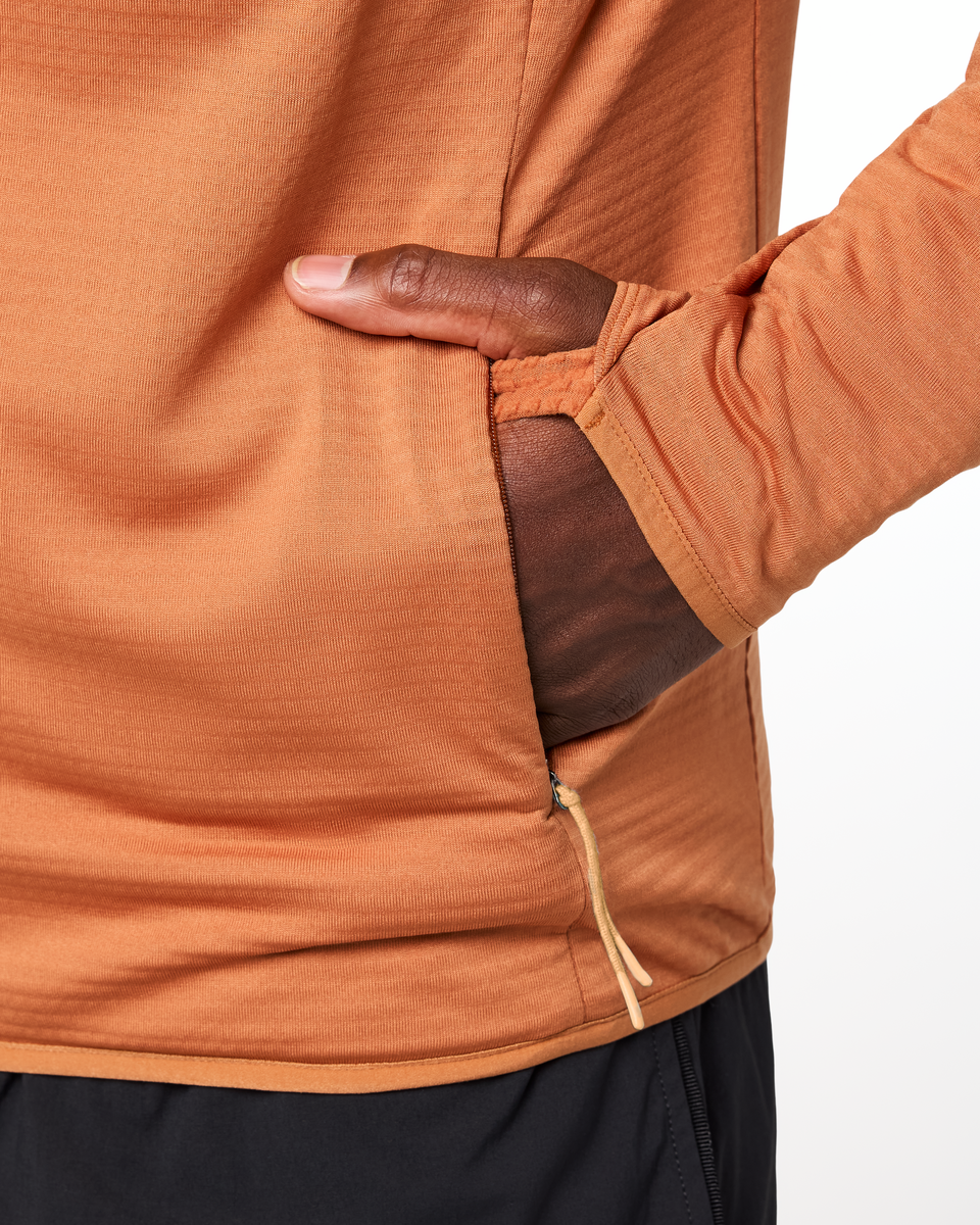 Otero Fleece Full-Zip Hooded Jacket - Men's - Whiskey - US 2443
