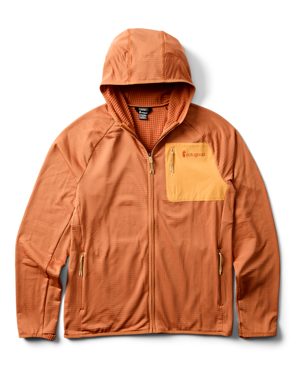 Otero Fleece Full-Zip Hooded Jacket - Men's - Whiskey - US 2443
