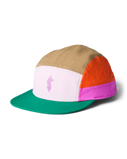 Cotopaxi X FP Movement Tech 5-Panel Hat - Powder Pink/Green Glow - US 2676
