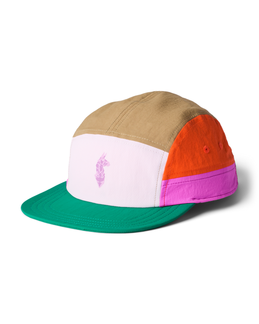 Cotopaxi X FP Movement Tech 5-Panel Hat - Powder Pink/Green Glow - US 2676