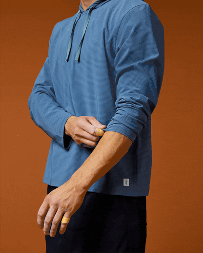Pulso Tech Hoodie - Men's - Steel Blue - US 4300