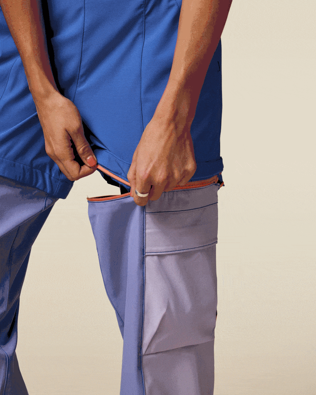 Losdos Zip-Off Pant - Women's - Azure/Aster - US 4028