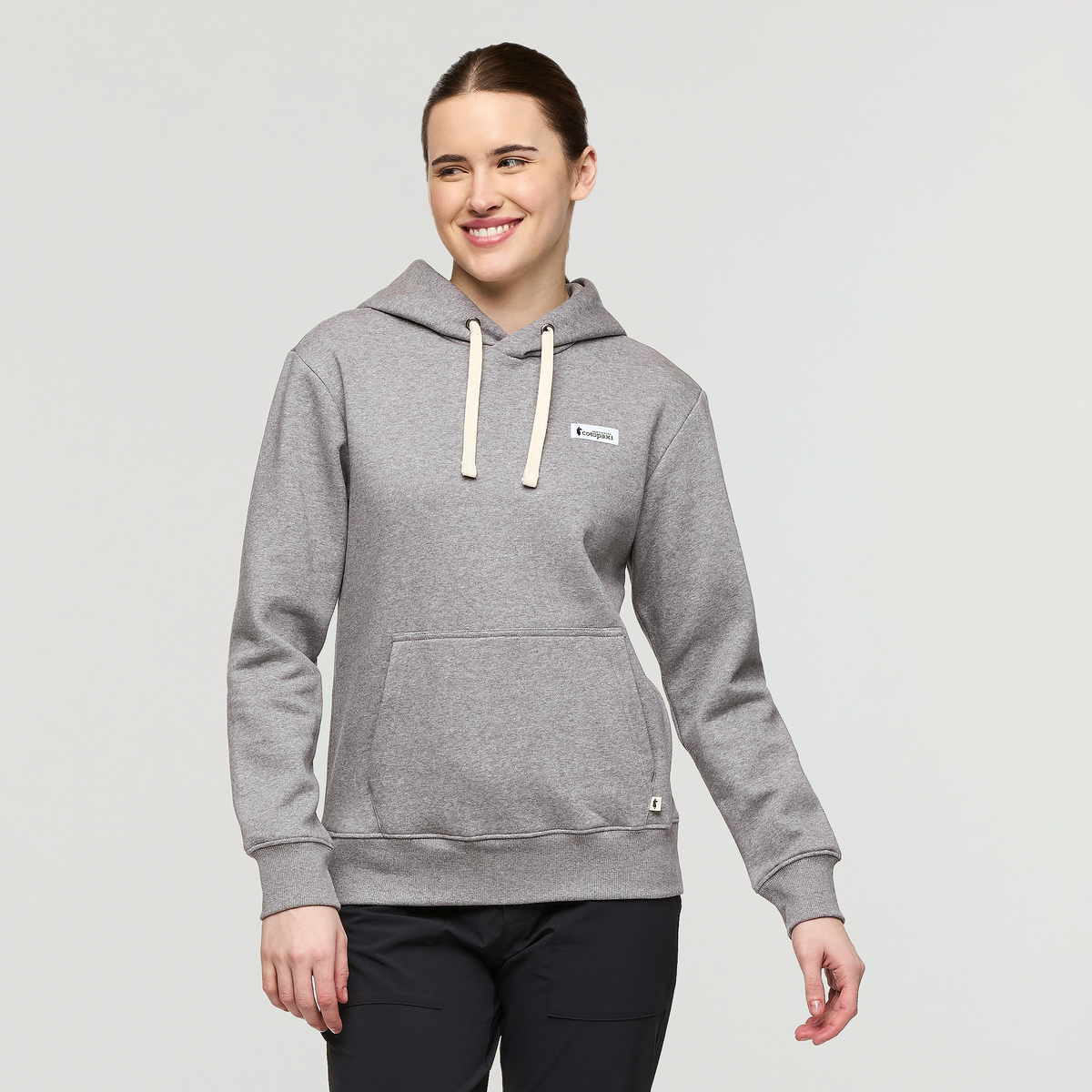 Llama Patch Pullover Hoodie - Women's - Heather Grey - US 9463