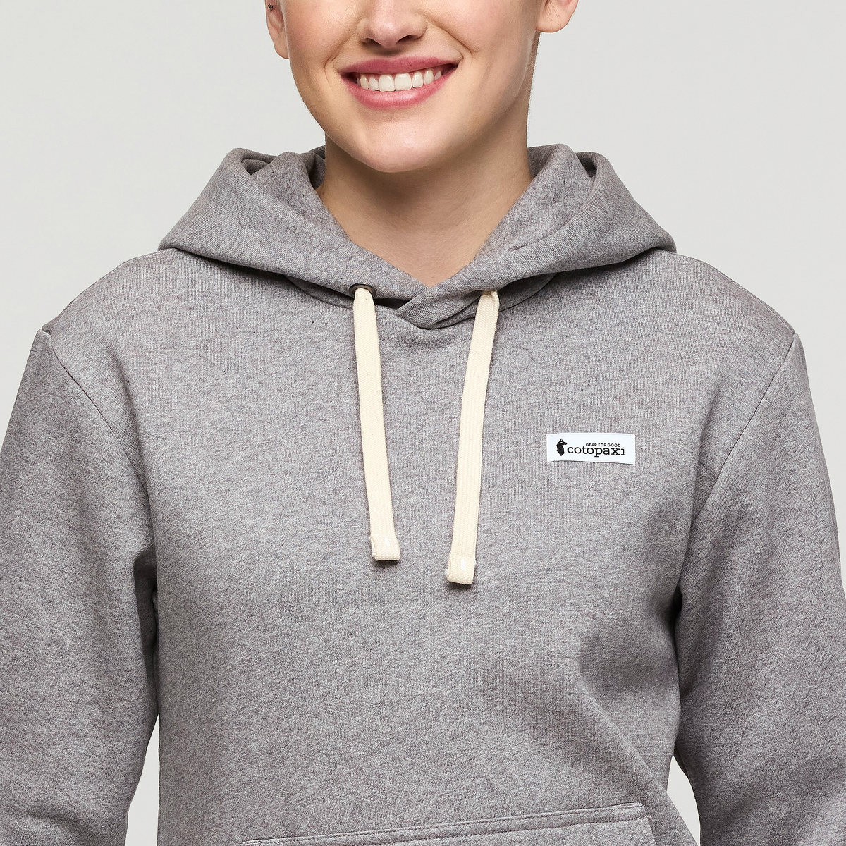 Llama Patch Pullover Hoodie - Women's - Heather Grey - US 9463