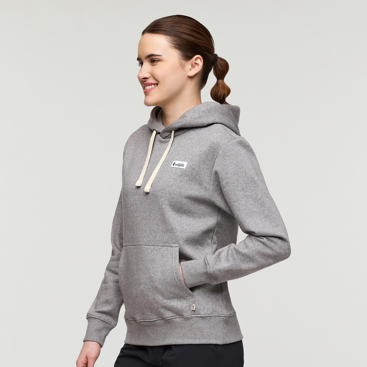 Llama Patch Pullover Hoodie - Women's - Heather Grey - US 9463