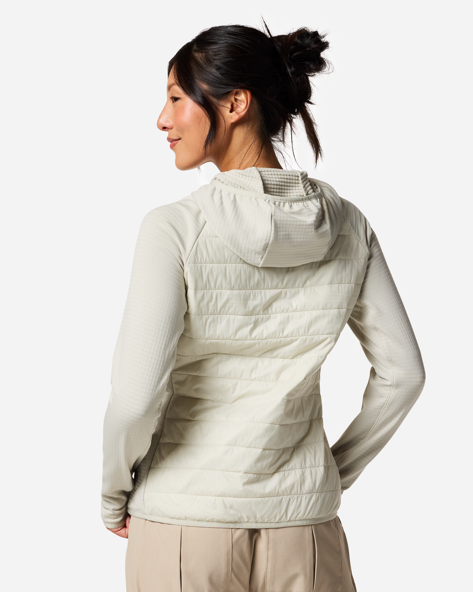 Acodo Hybrid Hooded Jacket - Women's - Chalk/Mineral - US 5545