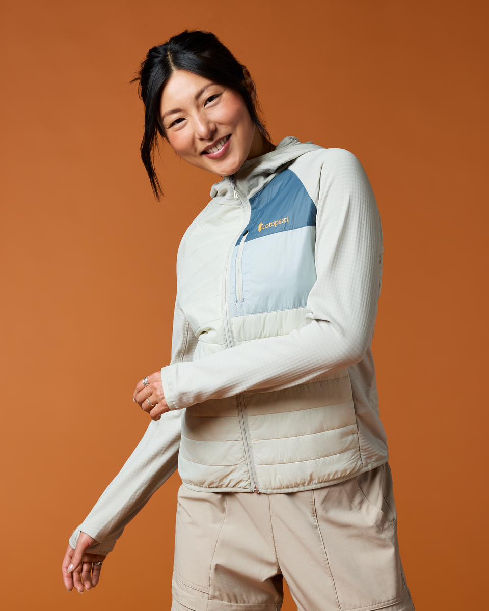 Acodo Hybrid Hooded Jacket - Women's - Chalk/Mineral - US 5545