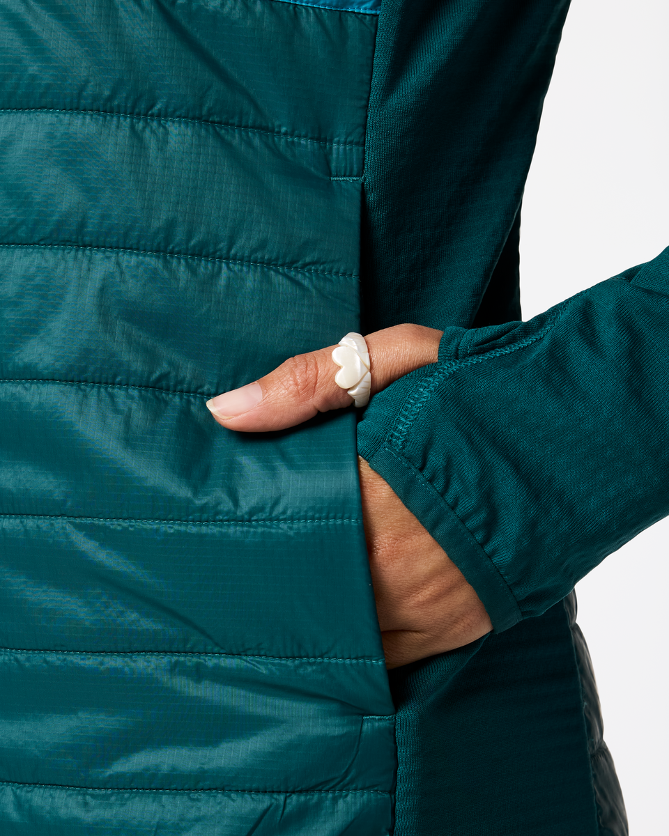 Acodo Hybrid Hooded Jacket - Women's - Deep Ocean - US 1854