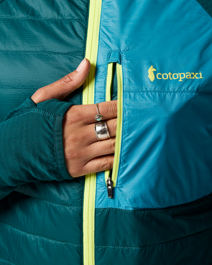 Acodo Hybrid Hooded Jacket - Women's - Deep Ocean - US 1854