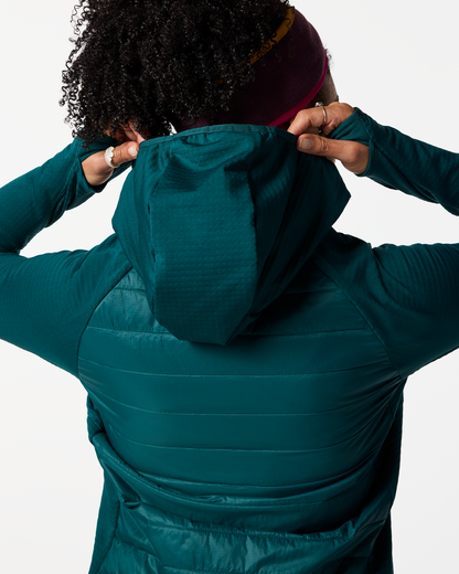 Acodo Hybrid Hooded Jacket - Women's - Deep Ocean - US 1854