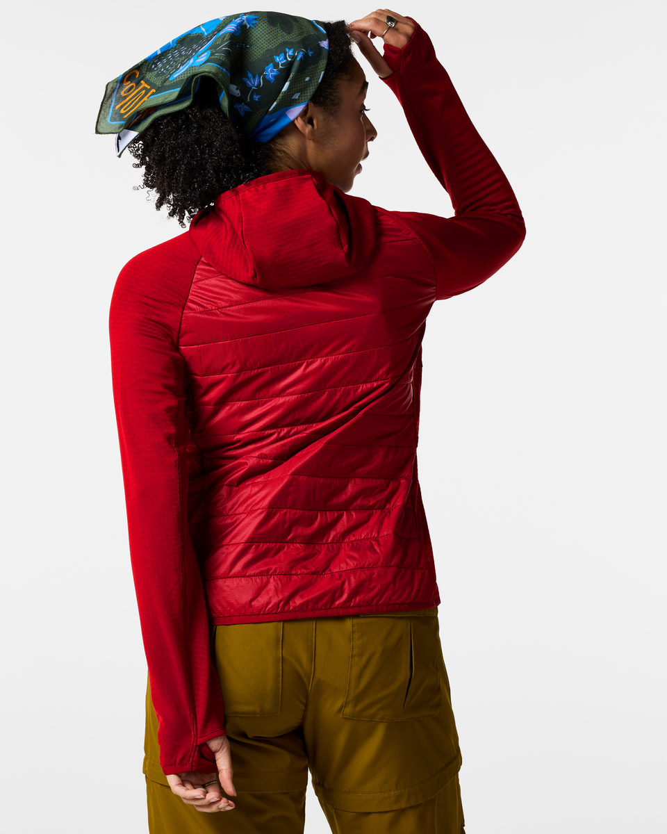 Acodo Hybrid Hooded Jacket - Women's - Spicy - US 5477