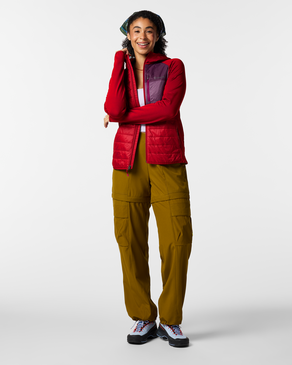 Acodo Hybrid Hooded Jacket - Women's - Spicy - US 5477