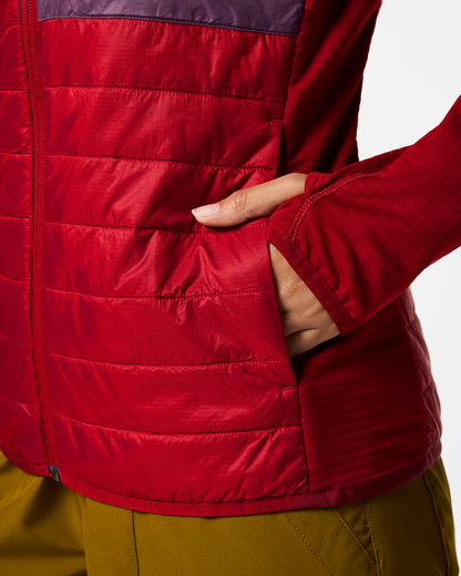 Acodo Hybrid Hooded Jacket - Women's - Spicy - US 5477