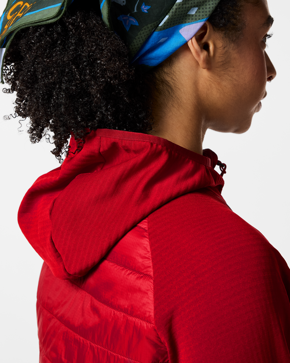 Acodo Hybrid Hooded Jacket - Women's - Spicy - US 5477