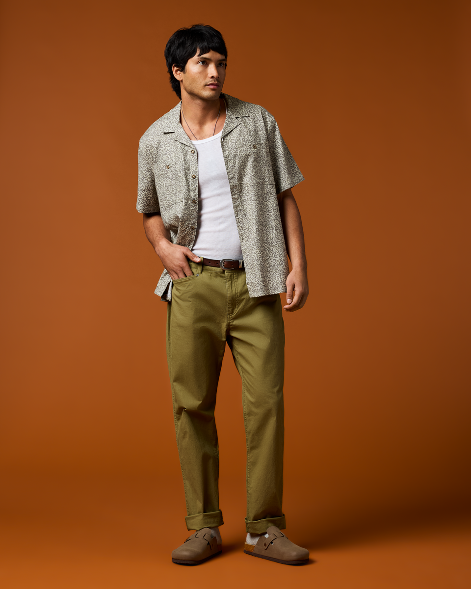 Afuera Button Up Shirt - Print - Men's - Cenotes Mineral - US 1182