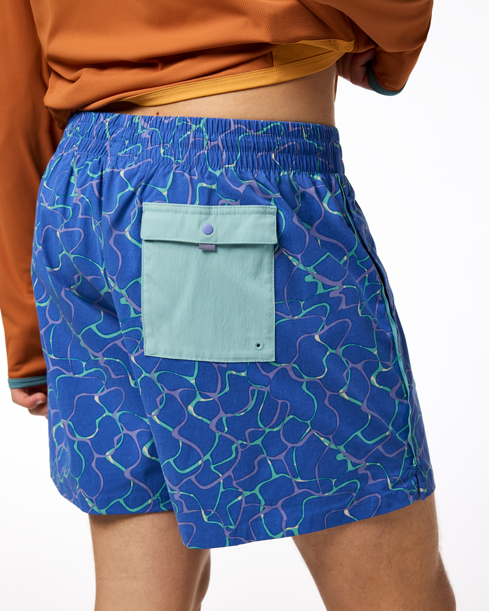 Brinco 5" Short - Print - Men's - Splash Azure - US 4685