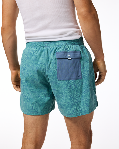Brinco 5" Short - Print - Men's - Splash Azure - US 4685